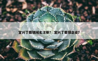 宜兴丁蜀镇域名注册？ 宜兴丁蜀镇企业？