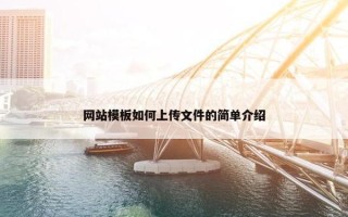 网站模板如何上传文件的简单介绍