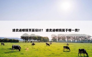 速卖通眼镜页面设计？ 速卖通眼镜属于哪一类？