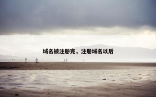 域名被注册完，注册域名以后