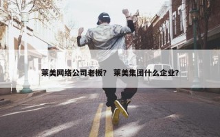 莱美网络公司老板？ 莱美集团什么企业？
