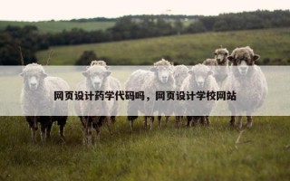 网页设计药学代码吗，网页设计学校网站