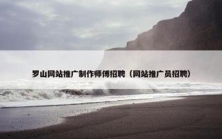 罗山网站推广制作师傅招聘（网站推广员招聘）