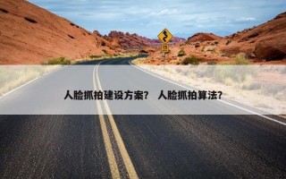 人脸抓拍建设方案？ 人脸抓拍算法？