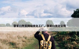 张家口外贸网站优化工厂，张家口优化公司