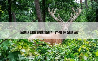 海珠区网站建站培训？ 广州 网站建设？