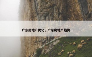 广东房地产优化，广东房地产趋势
