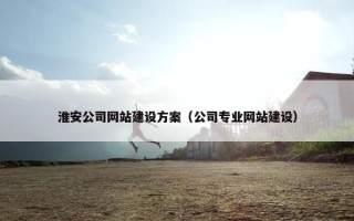 淮安公司网站建设方案（公司专业网站建设）