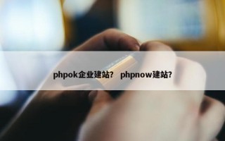 phpok企业建站？ phpnow建站？