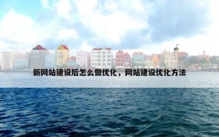 新网站建设后怎么做优化，网站建设优化方法