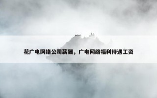 花广电网络公司薪酬，广电网络福利待遇工资