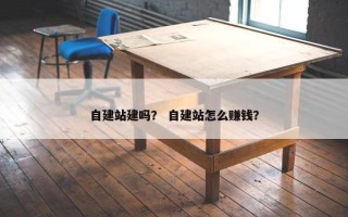 自建站建吗？ 自建站怎么赚钱？