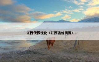 江西代做优化（江西省优质课）
