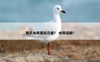 新式水井建设方案？ 水井设施？