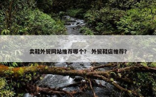 卖鞋外贸网站推荐哪个？ 外贸鞋店推荐？