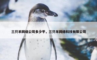 三只羊网络公司多少平，三只羊网络科技有限公司