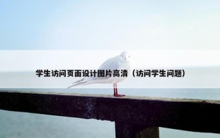 学生访问页面设计图片高清（访问学生问题）