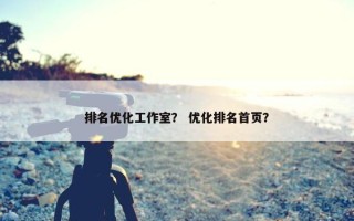 排名优化工作室？ 优化排名首页？