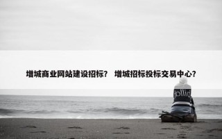 增城商业网站建设招标？ 增城招标投标交易中心？