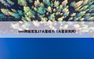 seo网站首选27火星给力（火星资讯网）