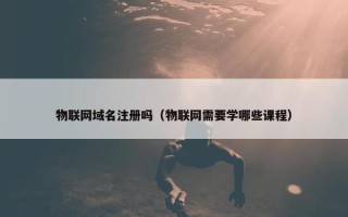 物联网域名注册吗（物联网需要学哪些课程）