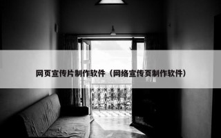 网页宣传片制作软件（网络宣传页制作软件）