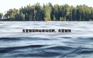 东营服装网站建设招聘，东营服饰