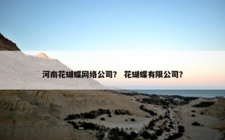 河南花蝴蝶网络公司？ 花蝴蝶有限公司？