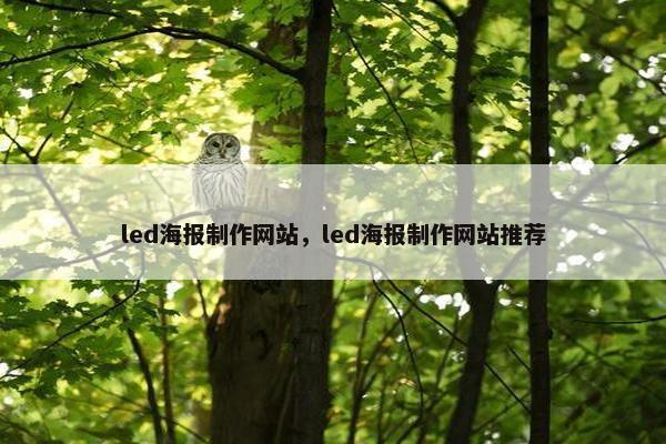 led海报制作网站，led海报制作网站推荐-第1张图片-冷动云