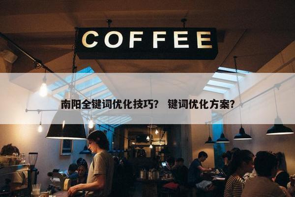 南阳全键词优化技巧？ 键词优化方案？-第1张图片-冷动云