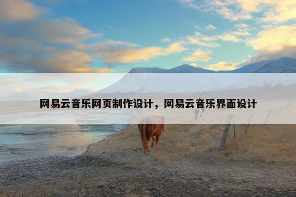 网易云音乐网页制作设计，网易云音乐界面设计-第1张图片-冷动云