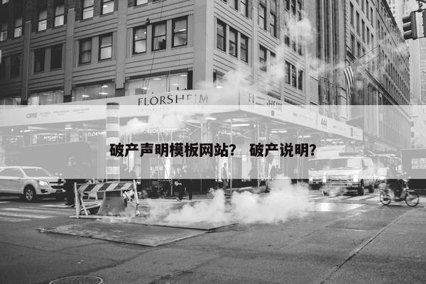 破产声明模板网站？ 破产说明？-第1张图片-冷动云
