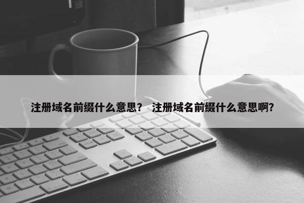 注册域名前缀什么意思？ 注册域名前缀什么意思啊？-第1张图片-冷动云