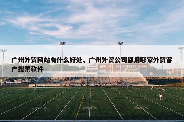 广州外贸网站有什么好处，广州外贸公司都用哪家外贸客户搜索软件-第1张图片-冷动云