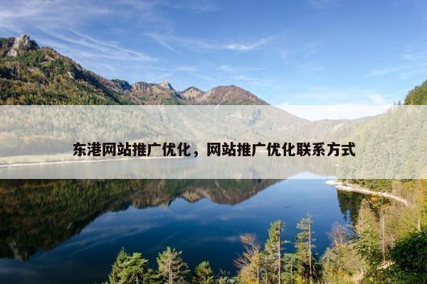 东港网站推广优化，网站推广优化联系方式-第1张图片-冷动云