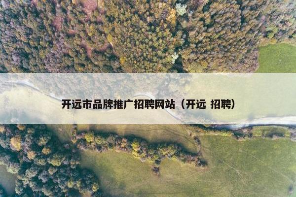 开远市品牌推广招聘网站（开远 招聘）-第1张图片-冷动云