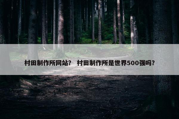 村田制作所网站？ 村田制作所是世界500强吗？-第1张图片-冷动云