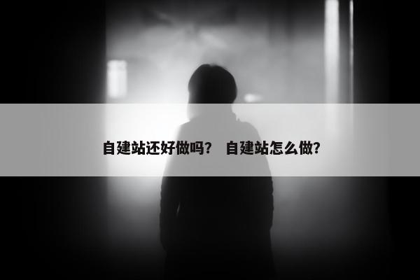 自建站还好做吗？ 自建站怎么做？-第1张图片-冷动云