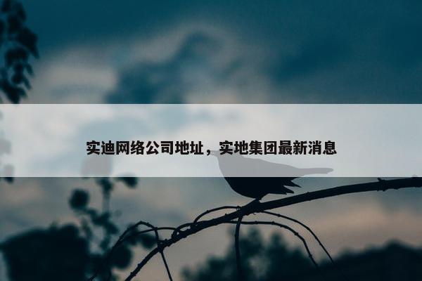 实迪网络公司地址，实地集团最新消息-第1张图片-冷动云