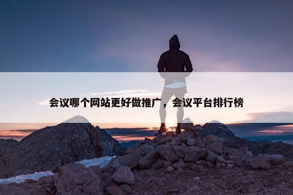 会议哪个网站更好做推广，会议平台排行榜-第1张图片-冷动云