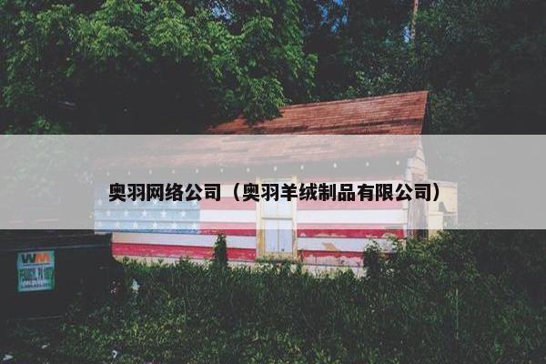 奥羽网络公司（奥羽羊绒制品有限公司）-第1张图片-冷动云
