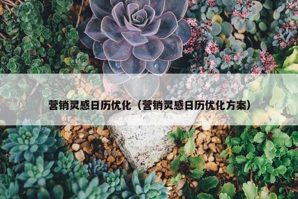 营销灵感日历优化（营销灵感日历优化方案）-第1张图片-冷动云