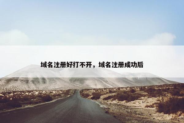 域名注册好打不开，域名注册成功后-第1张图片-冷动云