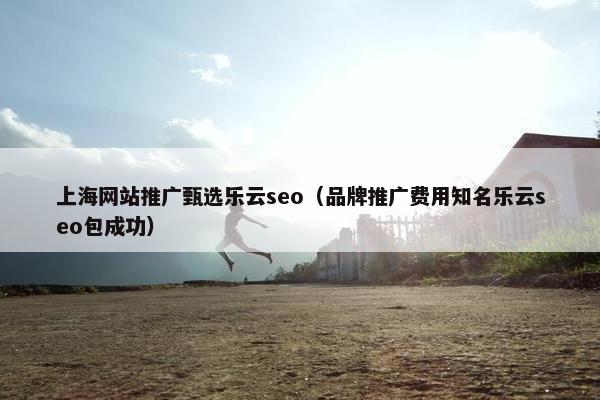 上海网站推广甄选乐云seo（品牌推广费用知名乐云seo包成功）-第1张图片-冷动云