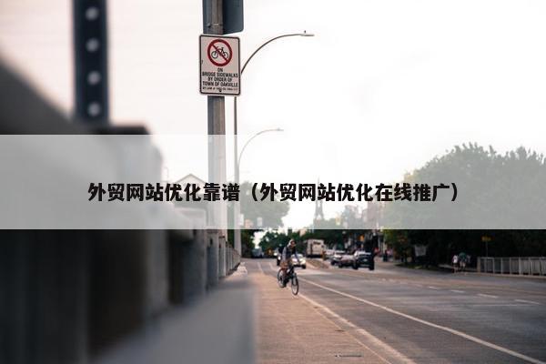 外贸网站优化靠谱（外贸网站优化在线推广）-第1张图片-冷动云