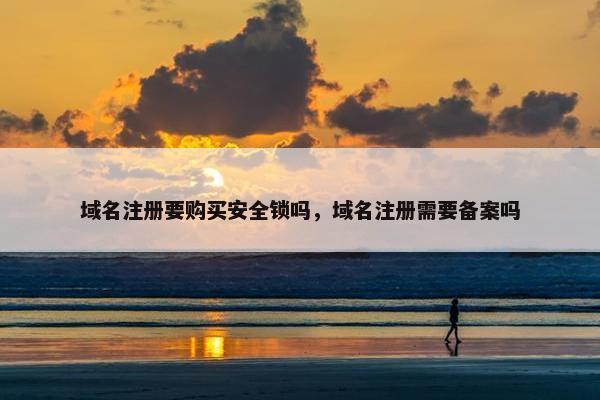 域名注册要购买安全锁吗，域名注册需要备案吗-第1张图片-冷动云