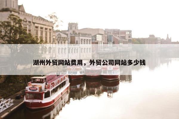 湖州外贸网站费用，外贸公司网站多少钱-第1张图片-冷动云