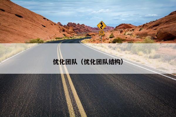 优化团队（优化团队结构）-第1张图片-冷动云