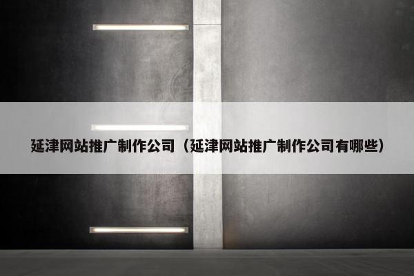 延津网站推广制作公司（延津网站推广制作公司有哪些）-第1张图片-冷动云