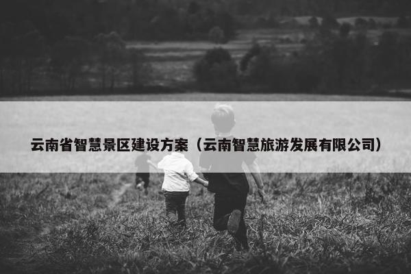 云南省智慧景区建设方案（云南智慧旅游发展有限公司）-第1张图片-冷动云